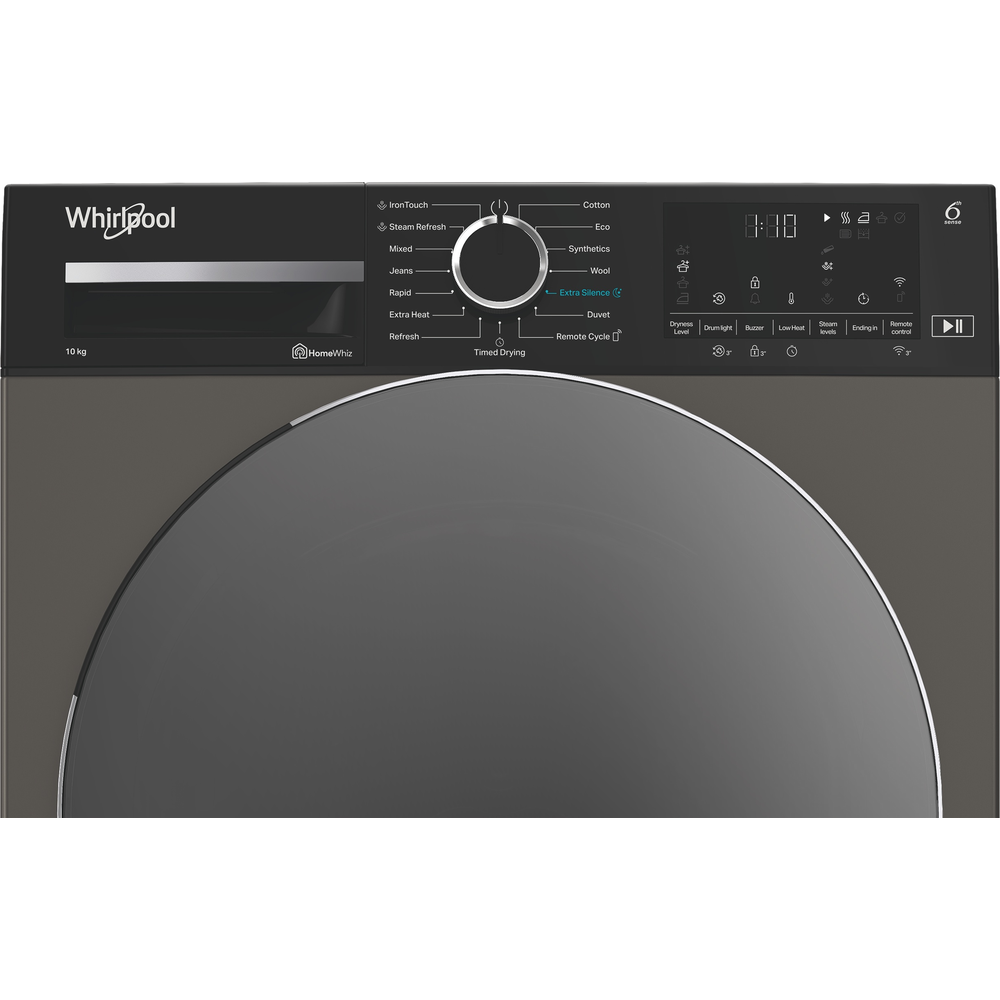Whirlpool 10kg Heat Pump Dryer - Manhattan Grey | WDH10W7MG