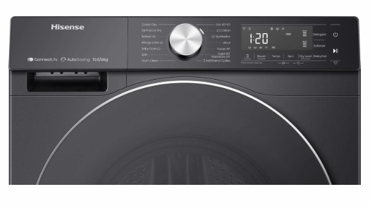 Hisense 10.5kg 1400 Spin Freestanding Washing Machine - Black │ WF5S1045BB