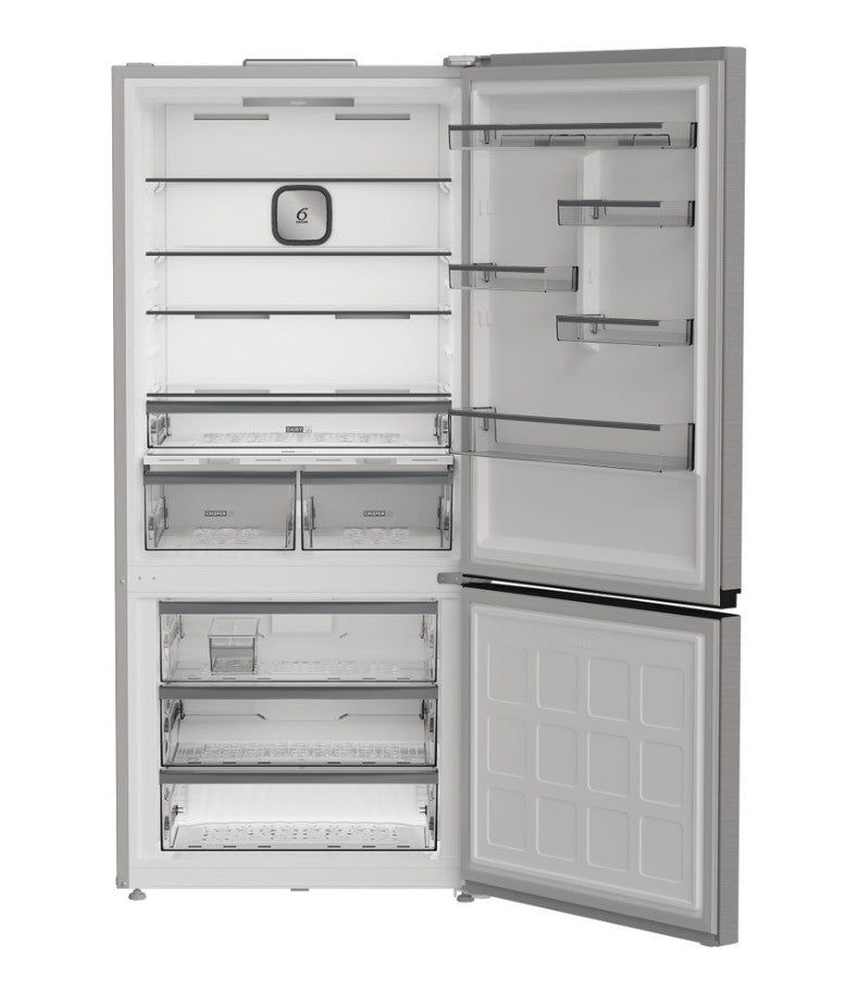 Whirlpool 83cm Frost Free Fridge Freezer - Stainless Steel | WHK26613X5UK