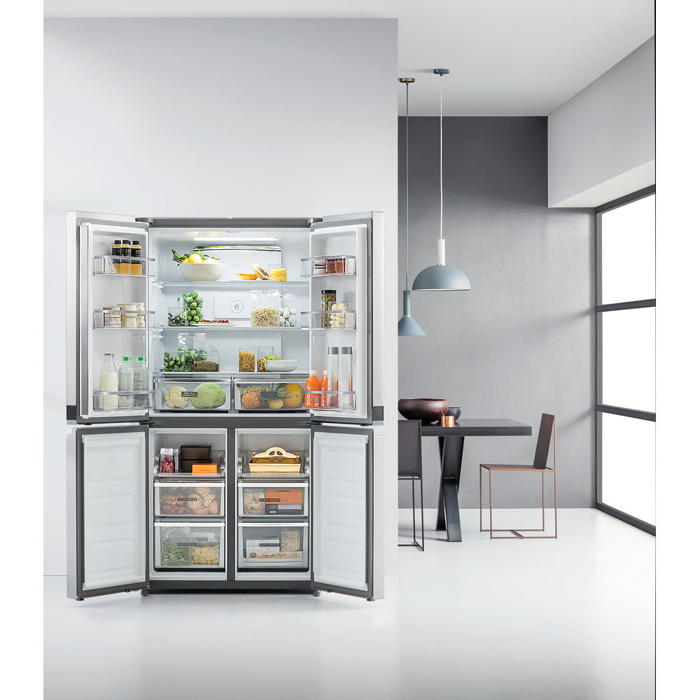 Whirlpool Non Plumbed 4 Door American Fridge Freezer- Stainless Steel│WQ9 B1L 1