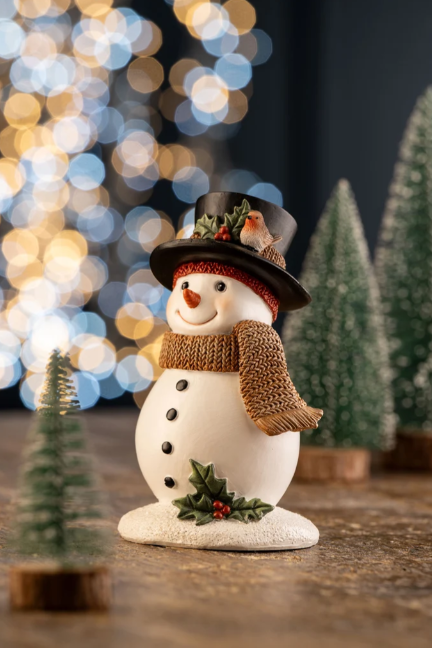 Aynsley Snowman & Robin Figurine | XMAS30849
