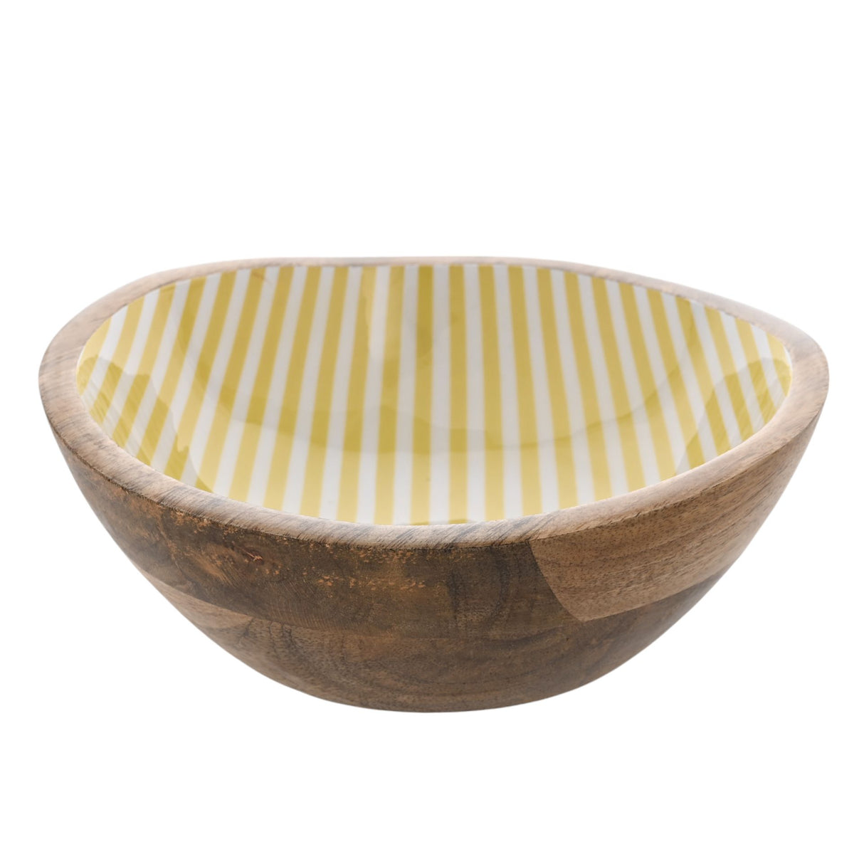 Country Living Mango Wood Bowl 19.5cms - Yellow St | CL1380