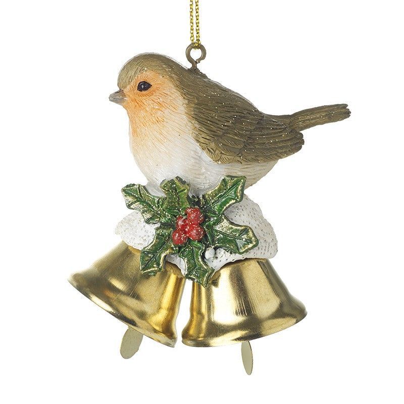 Heaven Sends Robin & Gold Bells Hanger | KCD123