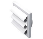 Wall Vent Gravity Black 100mm (4") | TD100BLP