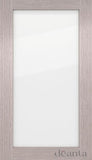 NM6GC Light Grey Ash Shaker Style Glazed Door