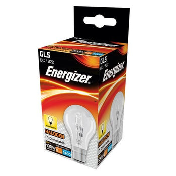 Energizer ECO Halogen 80W B22 Clear GLS Light Bulb | 1703-10