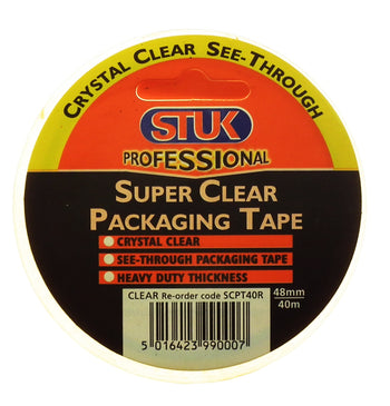 Stuk Professional 48mm  Super Clear Packaging Tape 40 Metre | 2600-68