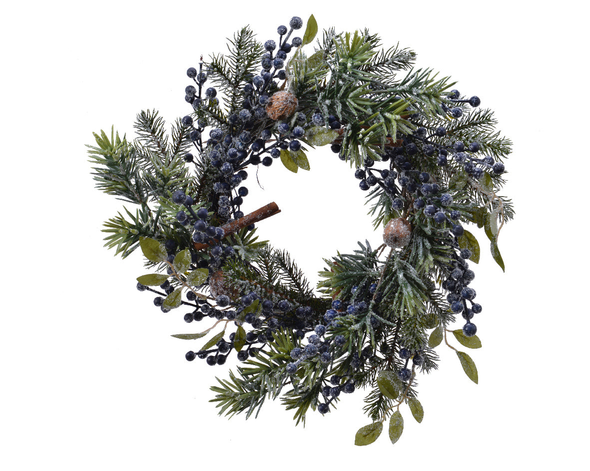 Wreath with Frosted Blue Berries | 687108
