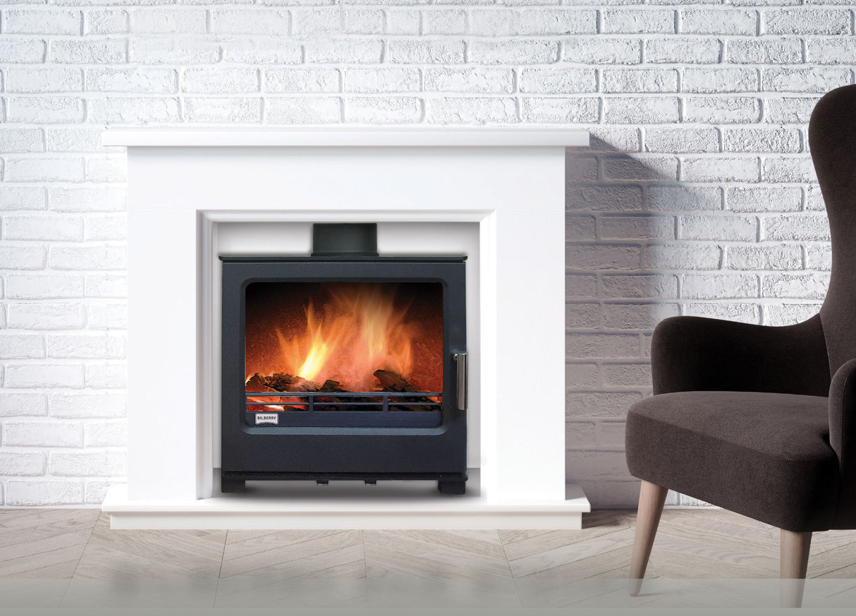 Bilberry Suir Eco Non-Boiler Solid Fuel Stove - Matt Black │BILSFECS