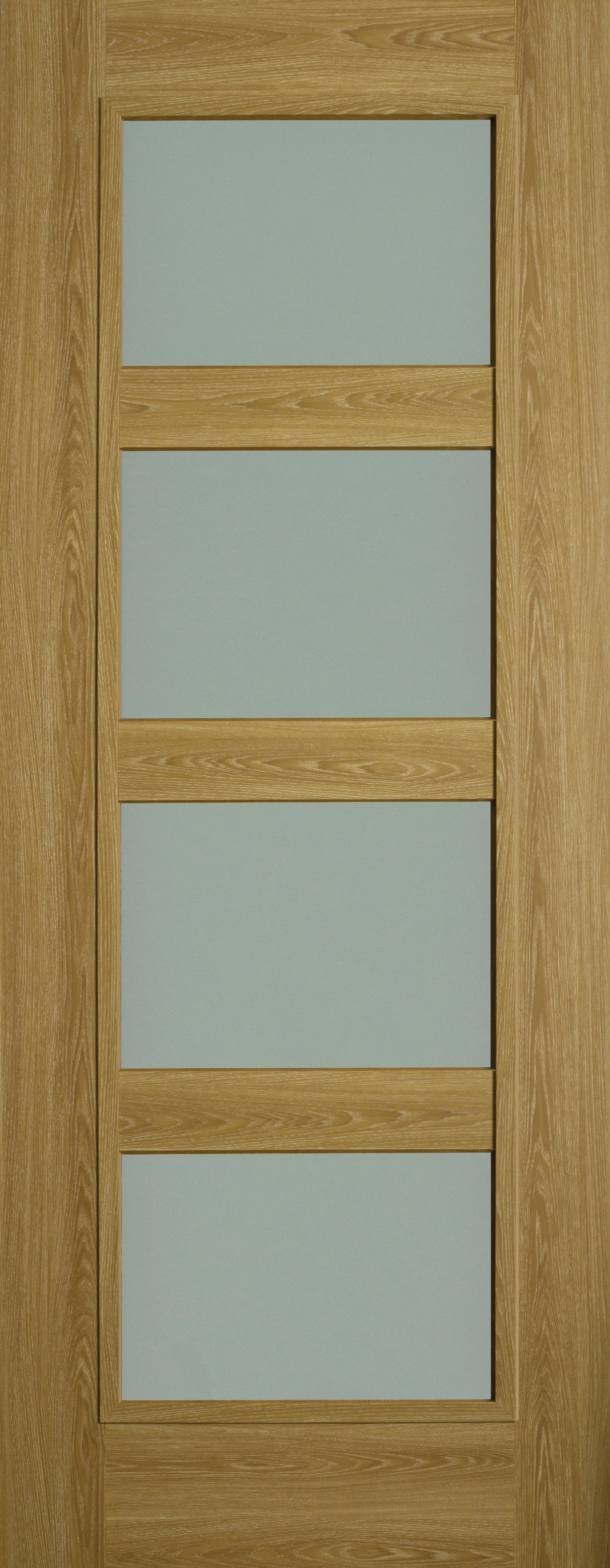 Doras Shaker 4P Luxury Laminate Limed Oak Opal Lam Glass