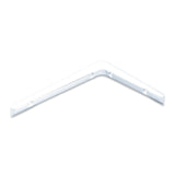 strong L-shaped bracket made of robust steel-Size: 170x120mm -Capacity: 16kg -Width: 170x120mm - White colour