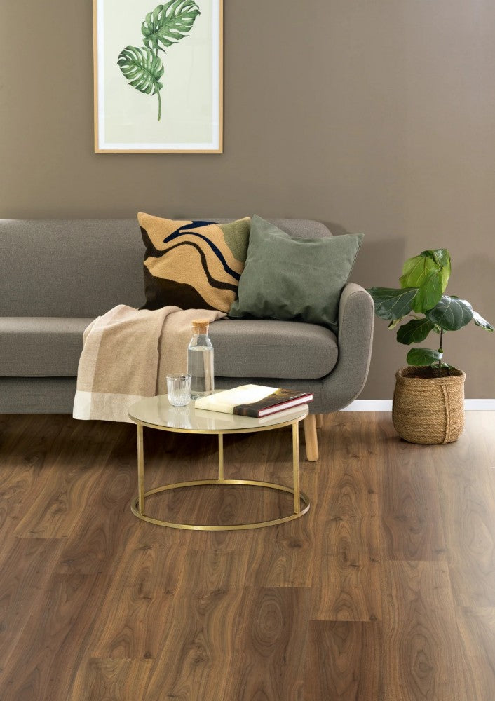 Langley Aqua Walnut Dark Laminate Flooring AC4 | EPL067