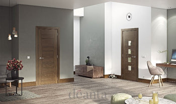 HP18 Minimal & Modern Styled Walnut Door