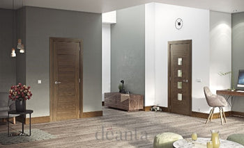 HP18CT Minimal & Modern Styled Walnut Door