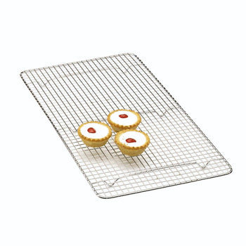 KitchenCraft Chrome Plated Oblong Cake Cooling Tray│KCCAKEOB