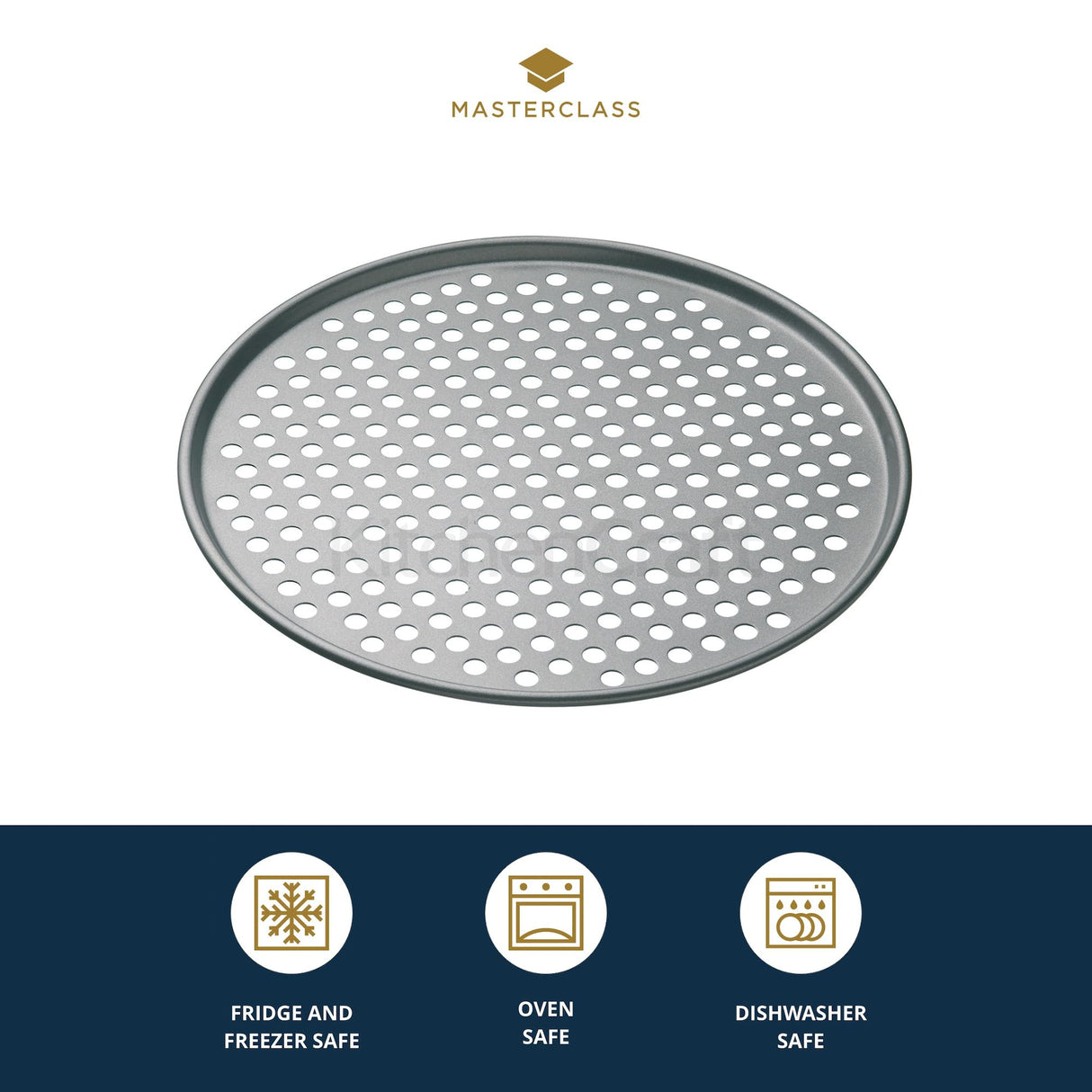 MasterClass Non-Stick 33cm Pizza Baking Pan│KCMCHB14