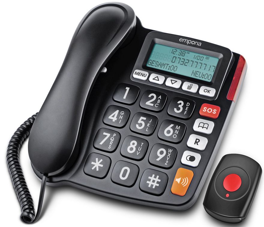 Emphoria Big Button SOS Desk Phone │KFT19-SOS