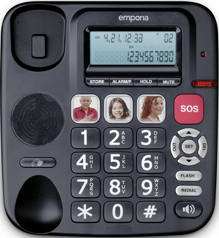 Emphoria Big Button SOS Desk Phone │KFT19-SOS