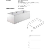 Rimini 750mm Bath Panel White | RIM750WH