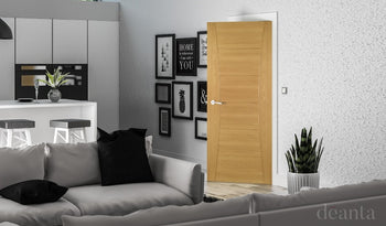 HP18 Minimal & Modern Styled Oak Door