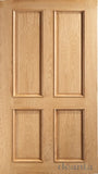 VR1 Classic 4 Panel Oak Door
