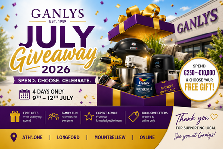 Ganlys July Giveaway 2026 | Ireland's Biggest Giveaway & Free Gift Event