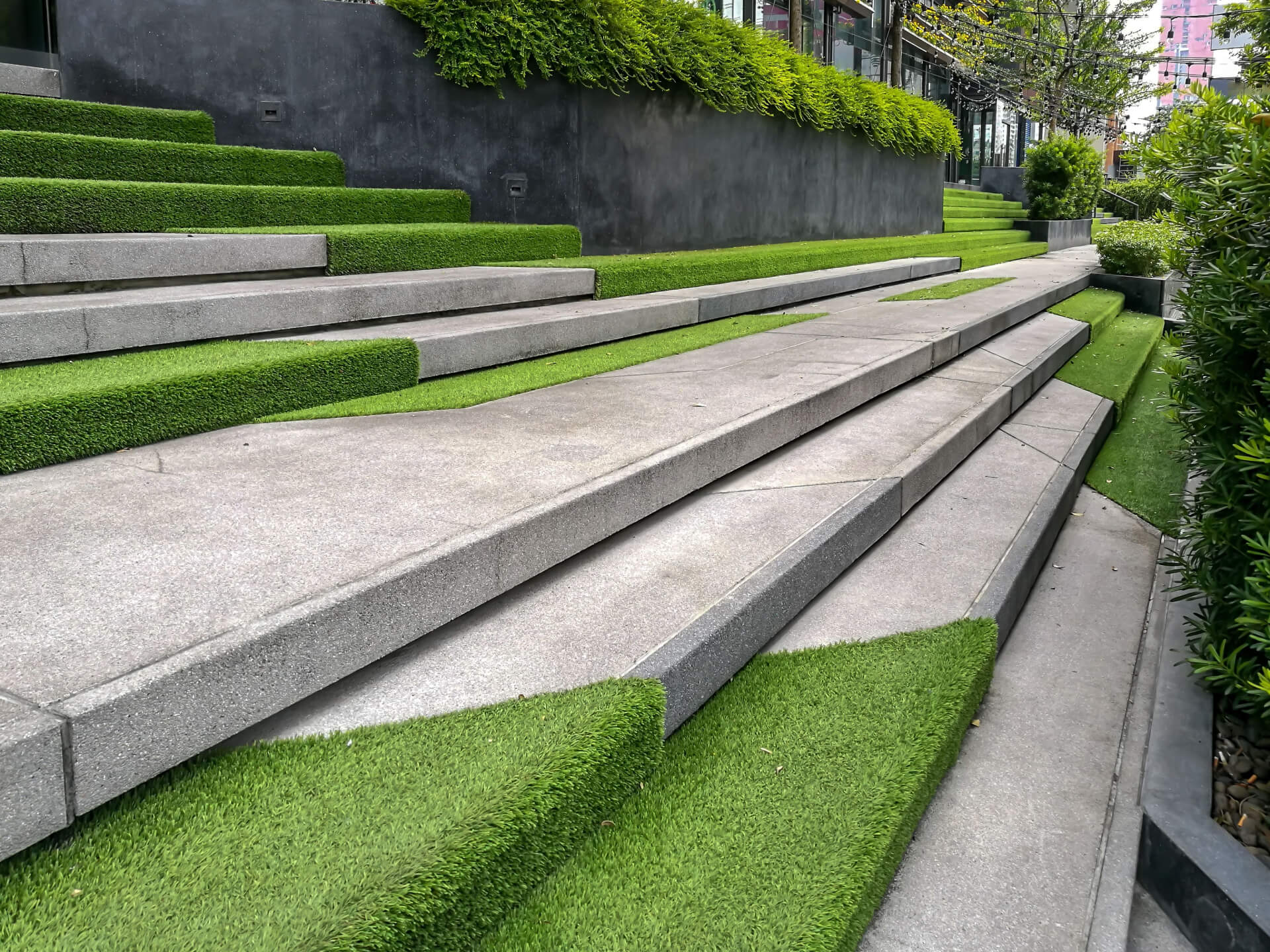 Artifical Screening, Grasses & Plants