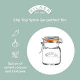 Kilner 70ml Clip Top Square Spice Jar | 0025.460