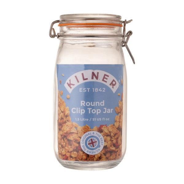 Kilner 1.5L Clip Top Round Jar | 0025.492