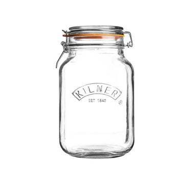 Kilner 1.5L Clip Top Square Jar | 0025.512