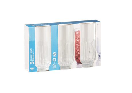 Ravenhead Essentials Siesta Slv 3 Hiball Glasses | 0040.062