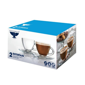 Entertain Cappuccino Cup & Saucer 20cl Set of 2 | 0041.604R