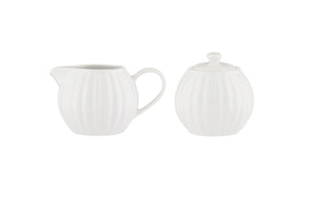 Price & Kensington Luxe Milk Jug & Sugar Bowl White | 0056.818