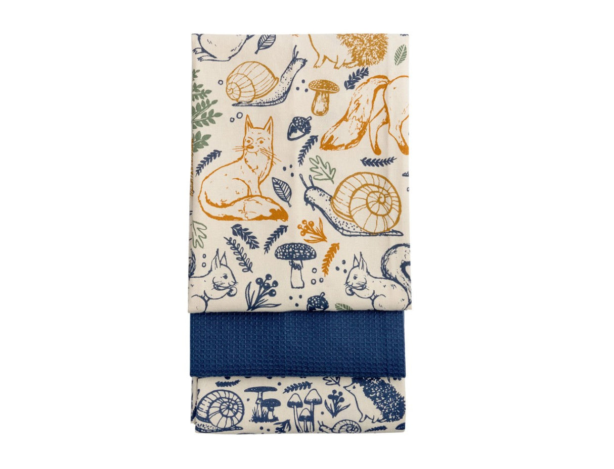 Woodland Set Of 3 Tea Towels | 0059.756