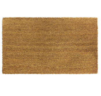 JVL Manor Plain Latex Coir Doormat 40x70cm - Natural | 02-242