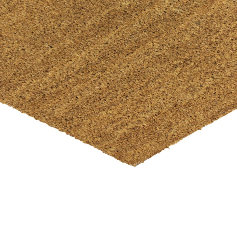 JVL Manor Plain Latex Coir Doormat 40x70cm - Natural | 02-242