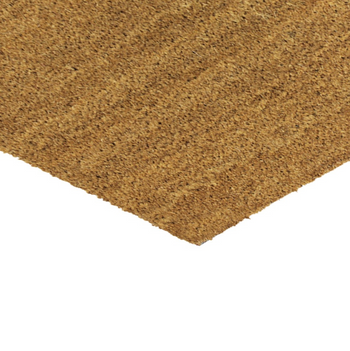 JVL Manor Plain Latex Coir Doormat 40x70cm - Natural | 02-242