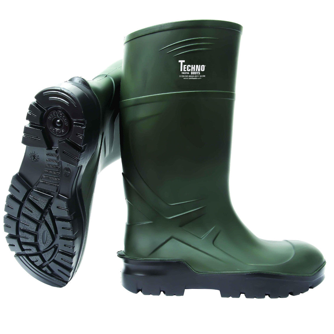 Techno O4 Troya PU Wellington Green Size 10/44 | 020719W