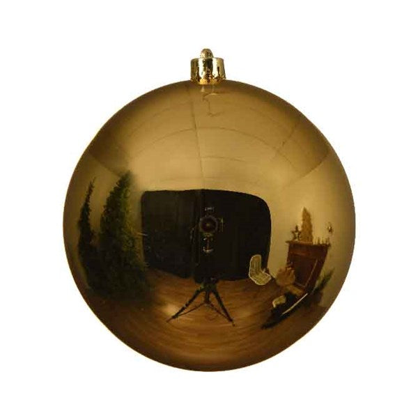 14cm Light Gold Shiny Baubles |  022260
