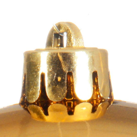 14cm Light Gold Shiny Baubles |  022260