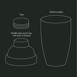 Viners Barware 500ml Silver Cocktail Shaker Giftbox | 0302.210