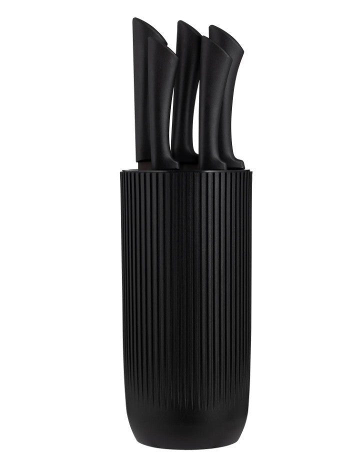 Viners Everyday Black Ripple 5pc Knife Block Giftbox | 0305.263