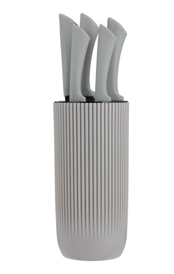 Viners Everyday Grey Ripple 5pc Knife Block Giftbox | 0305.264