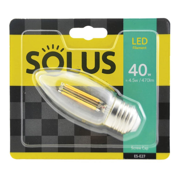 Solus 40W=4.5W ES Clear C35 Candle LED XCROSS | 070108
