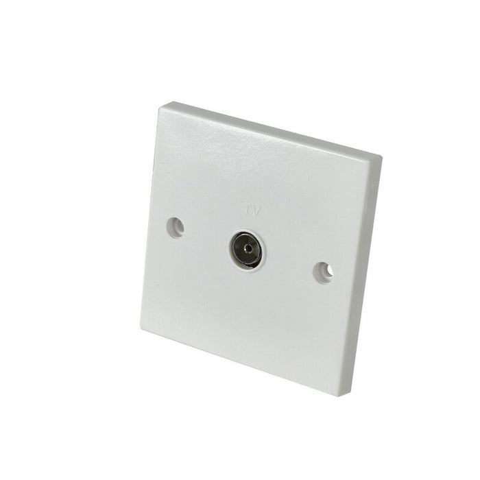 Powermaster 1 Gang Flush Isolated TV Socket | 0818-16