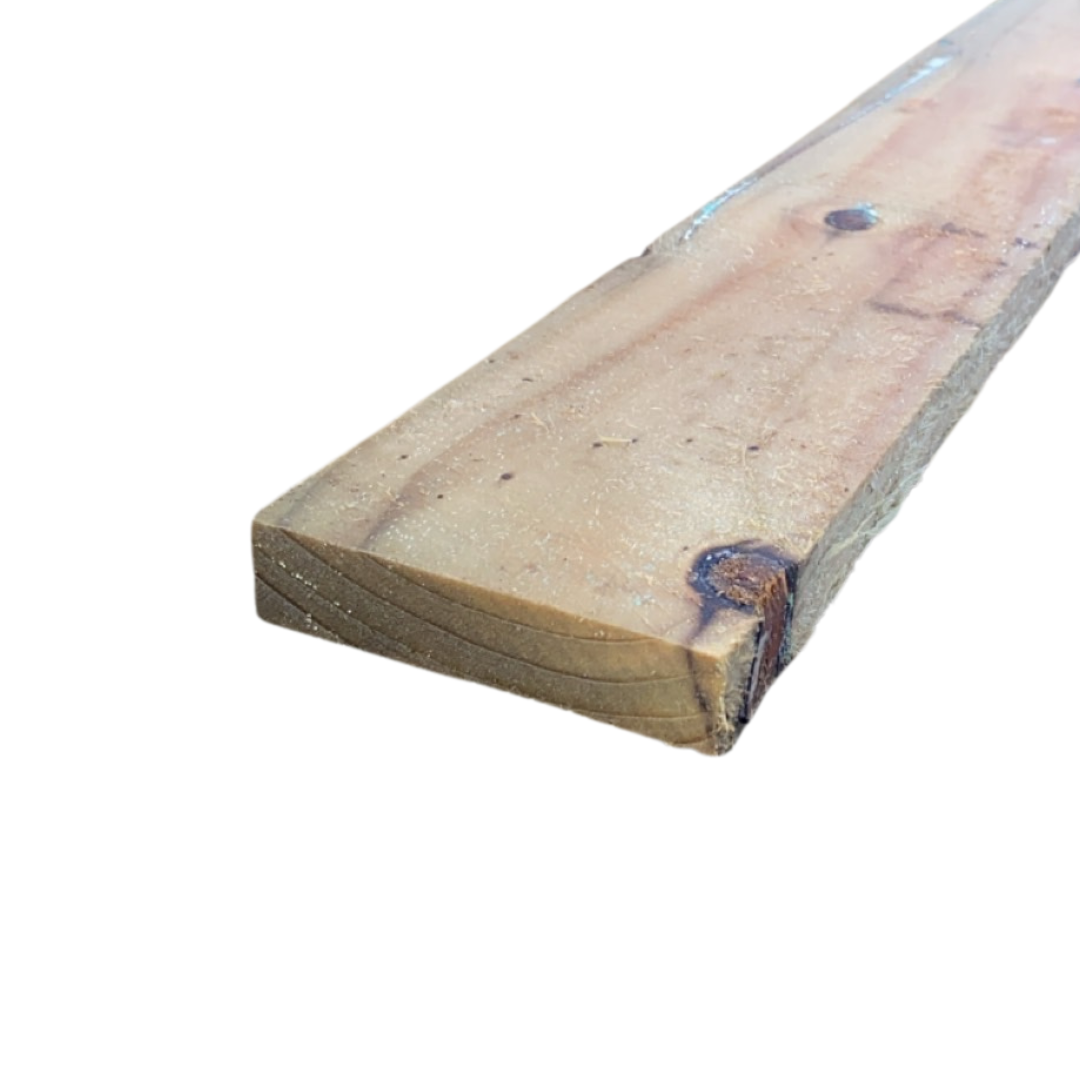 Treated Rough White Deal Timber 100mm x 22mm | WDR10022T