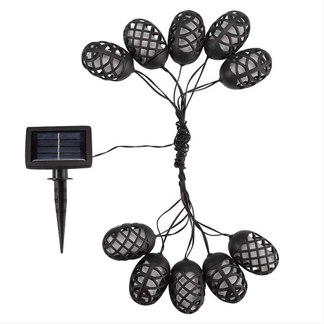 10 Flaming Solar String Lights - Set of 10 | 1060305