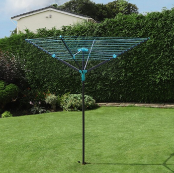 JVL 50M 4 Arm Rotary Airer - Slate Grey | 11-211