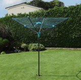 JVL 50M 4 Arm Rotary Airer - Slate Grey | 11-211