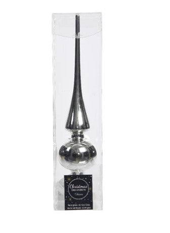 Silver Glass Tree Topper | 113029